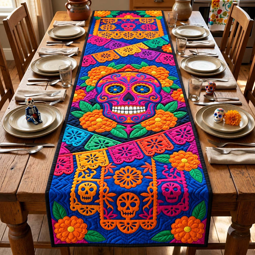 Fiesta Sugar Skull Table Runner