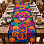 Fiesta Sugar Skull Table Runner