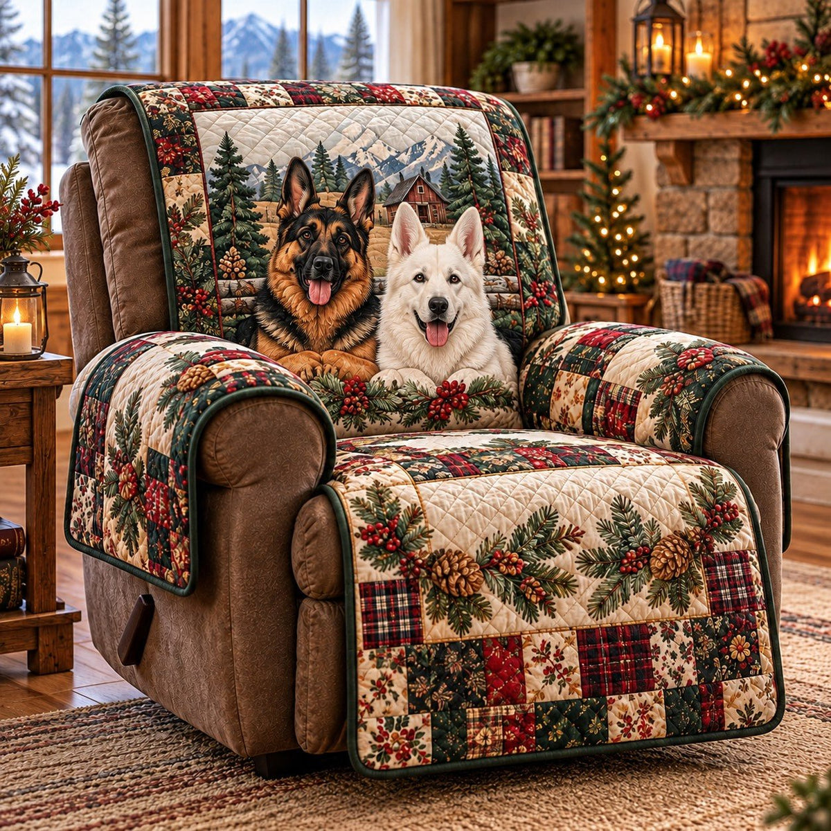 Fireside Cabin Plaid Sofa Cover