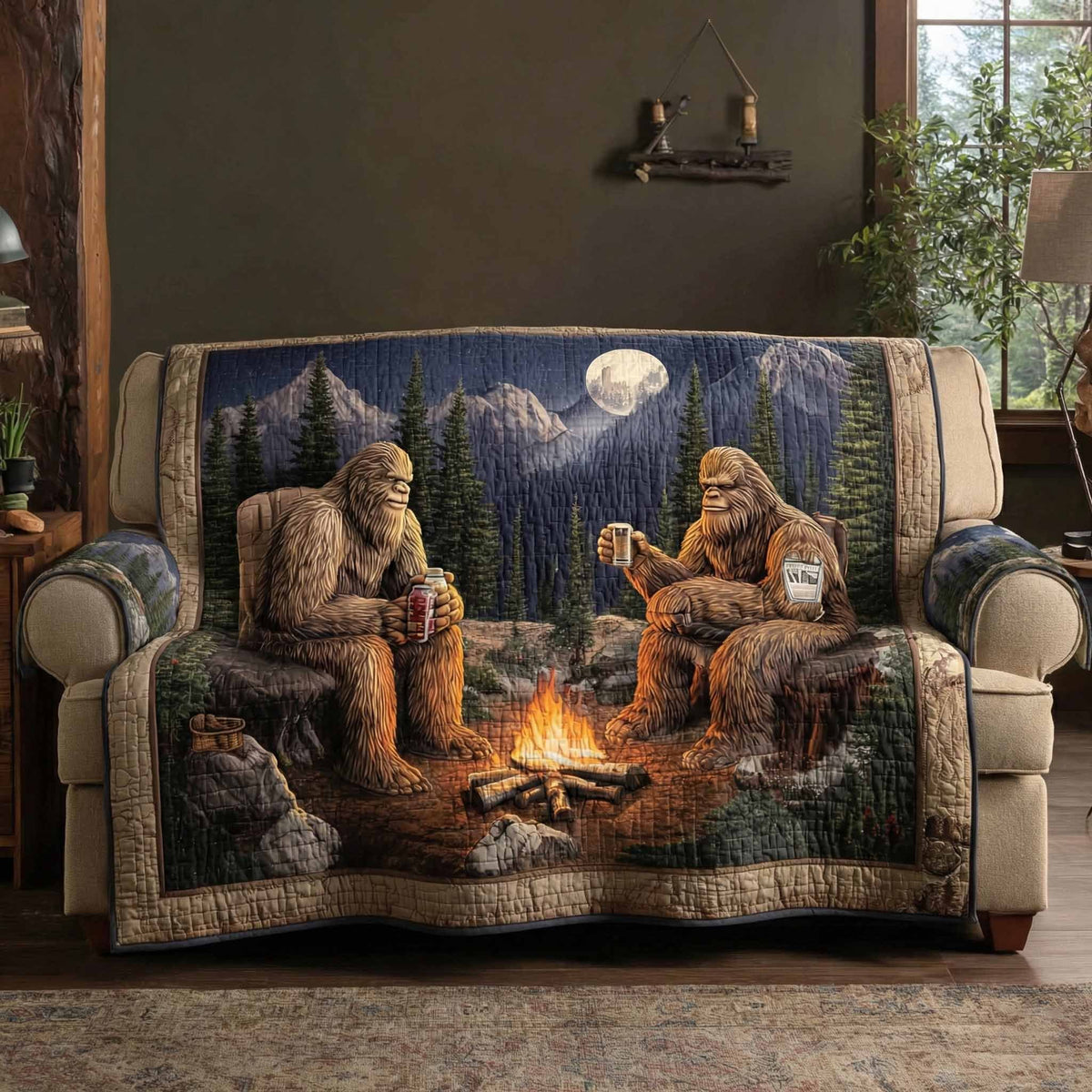 Fireside Myth Sofa Cover