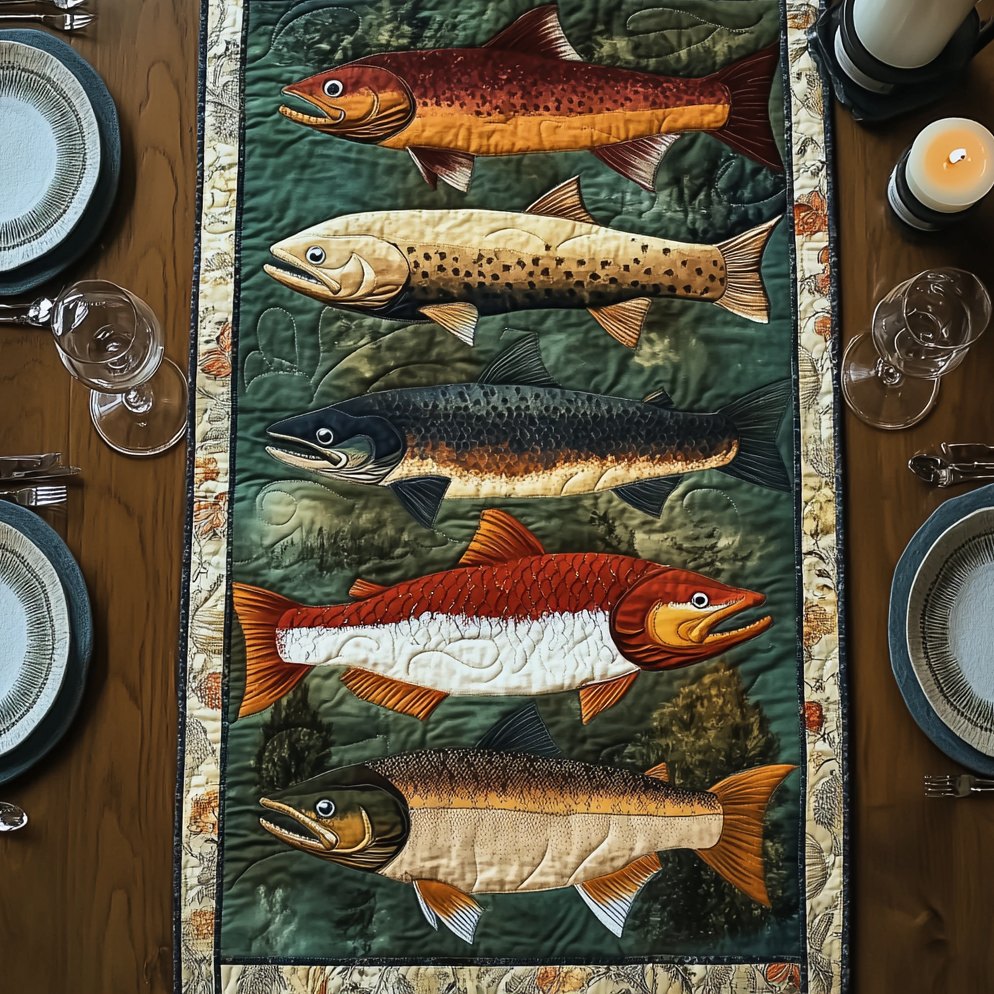 Fishing Collection Table Runner