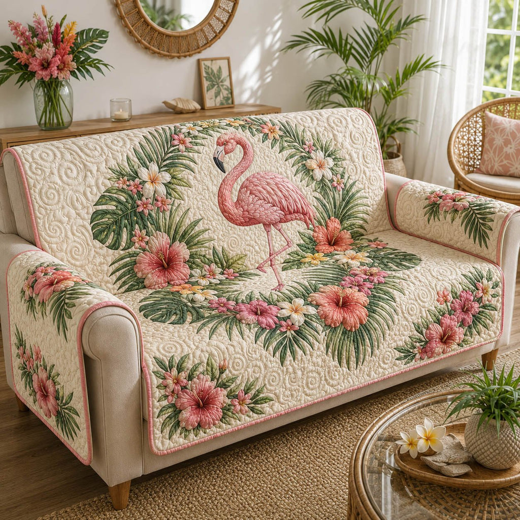 Flamingo Bliss Sofa Cover