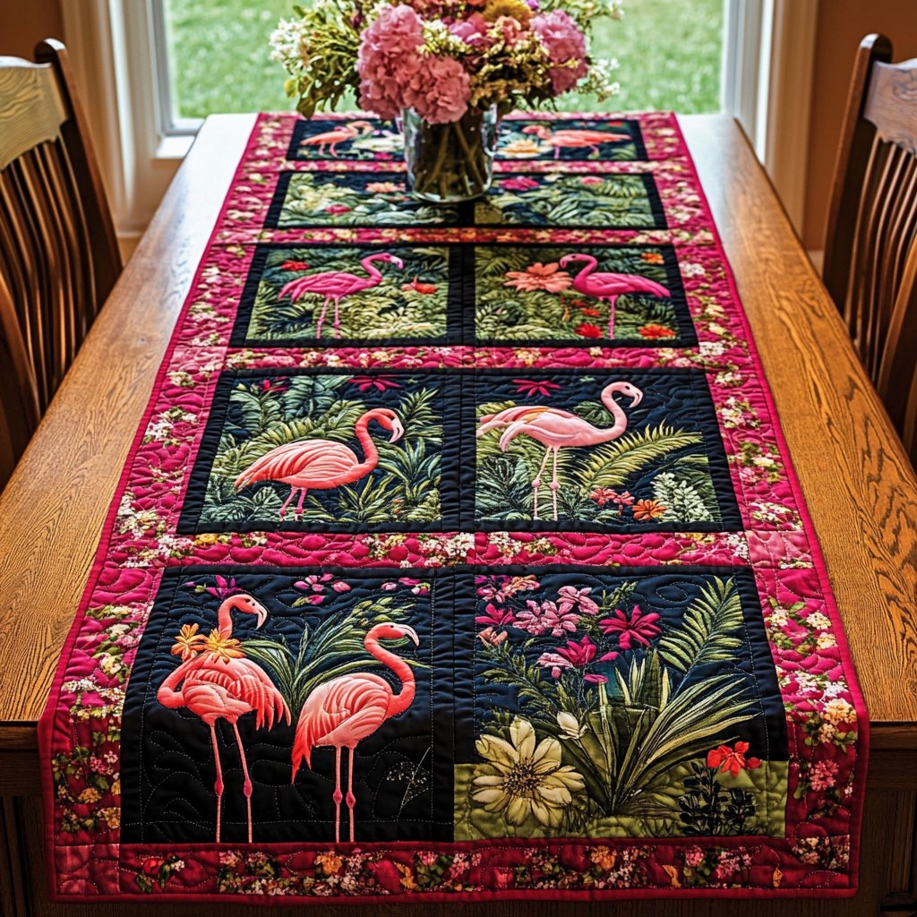Flamingo Charm Table Runner