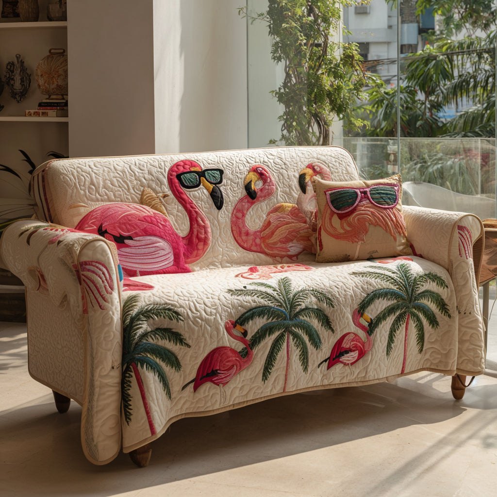 Flamingo Fiesta Sofa Cover