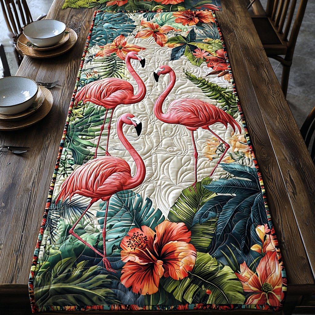 Flamingo Groove Table Runner
