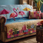 Flamingo Love Sofa Cover