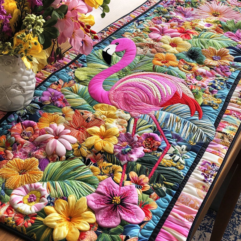 Flamingo Paradise Table Runner