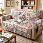 Rose Garden Scripture Sofa Cover