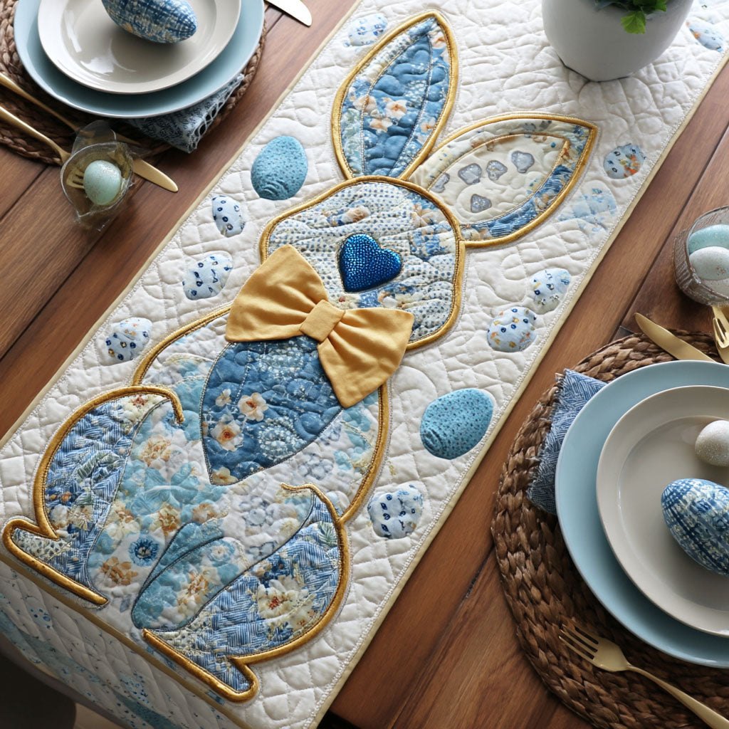 Floral Bunny Patch Table Runner