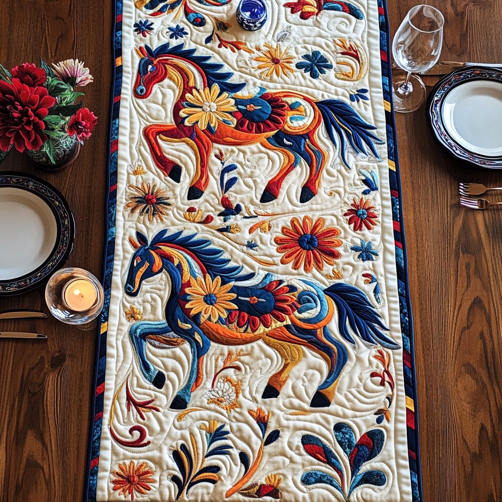 Floral Canter Table Runner