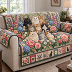 Floral Cat Sofa Cover