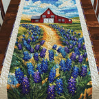 Field of Blue Bonnets Table Runner