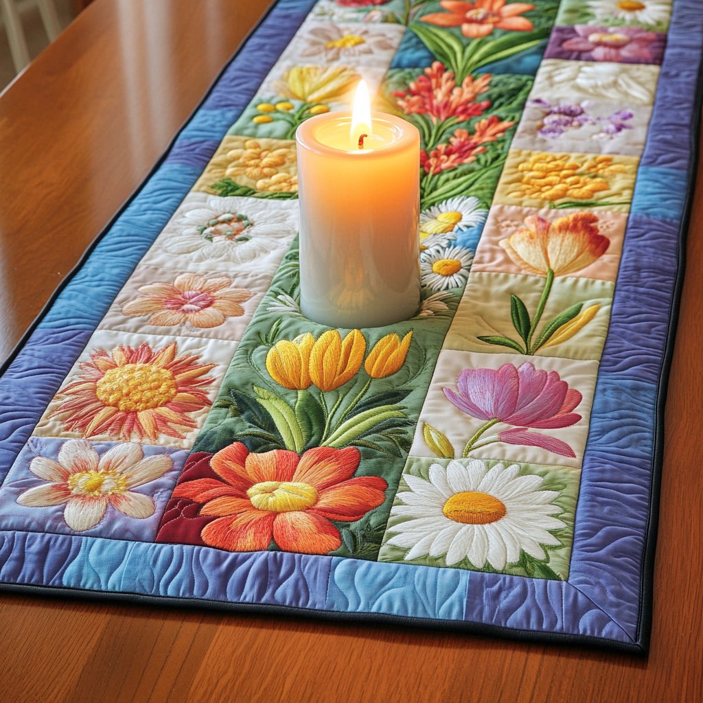Floral Fantasy Table Runner