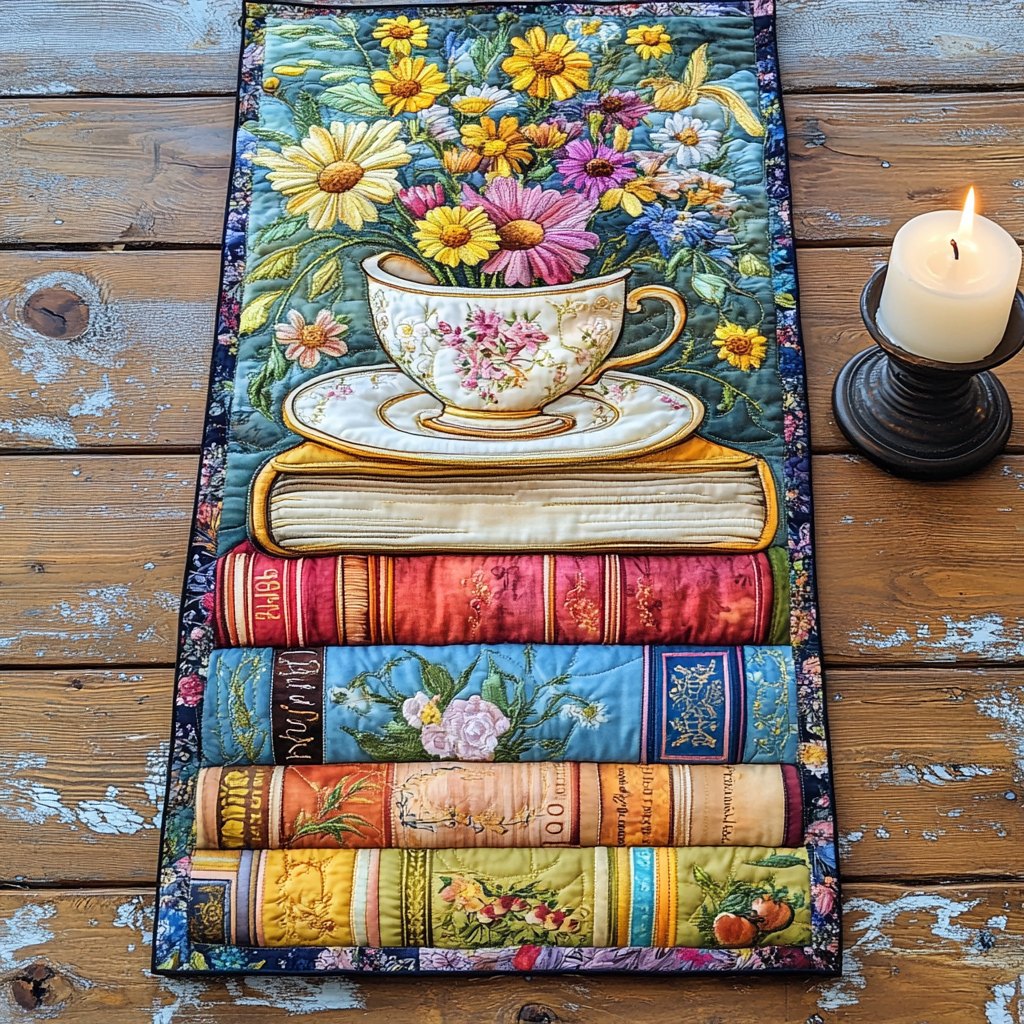 Floral Fiction Table Runner