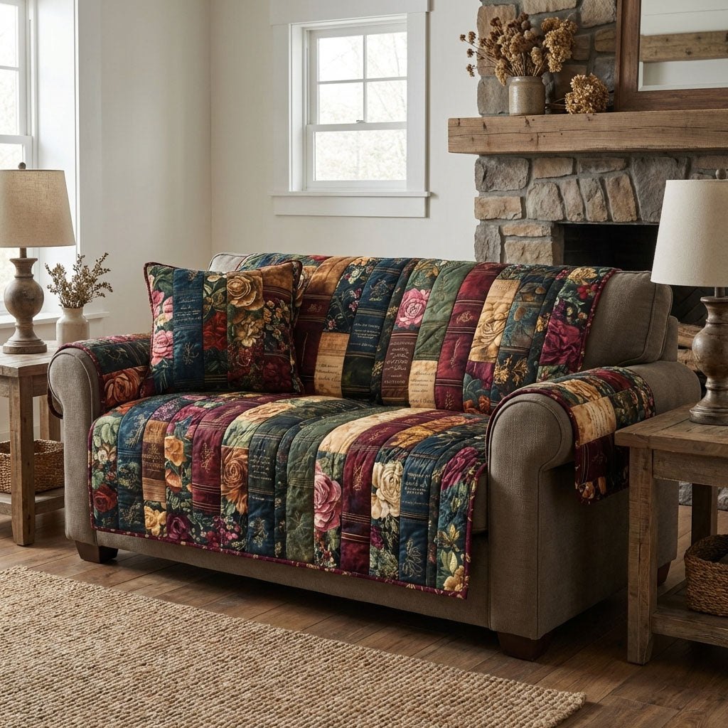 Floral Folio Sofa Cover