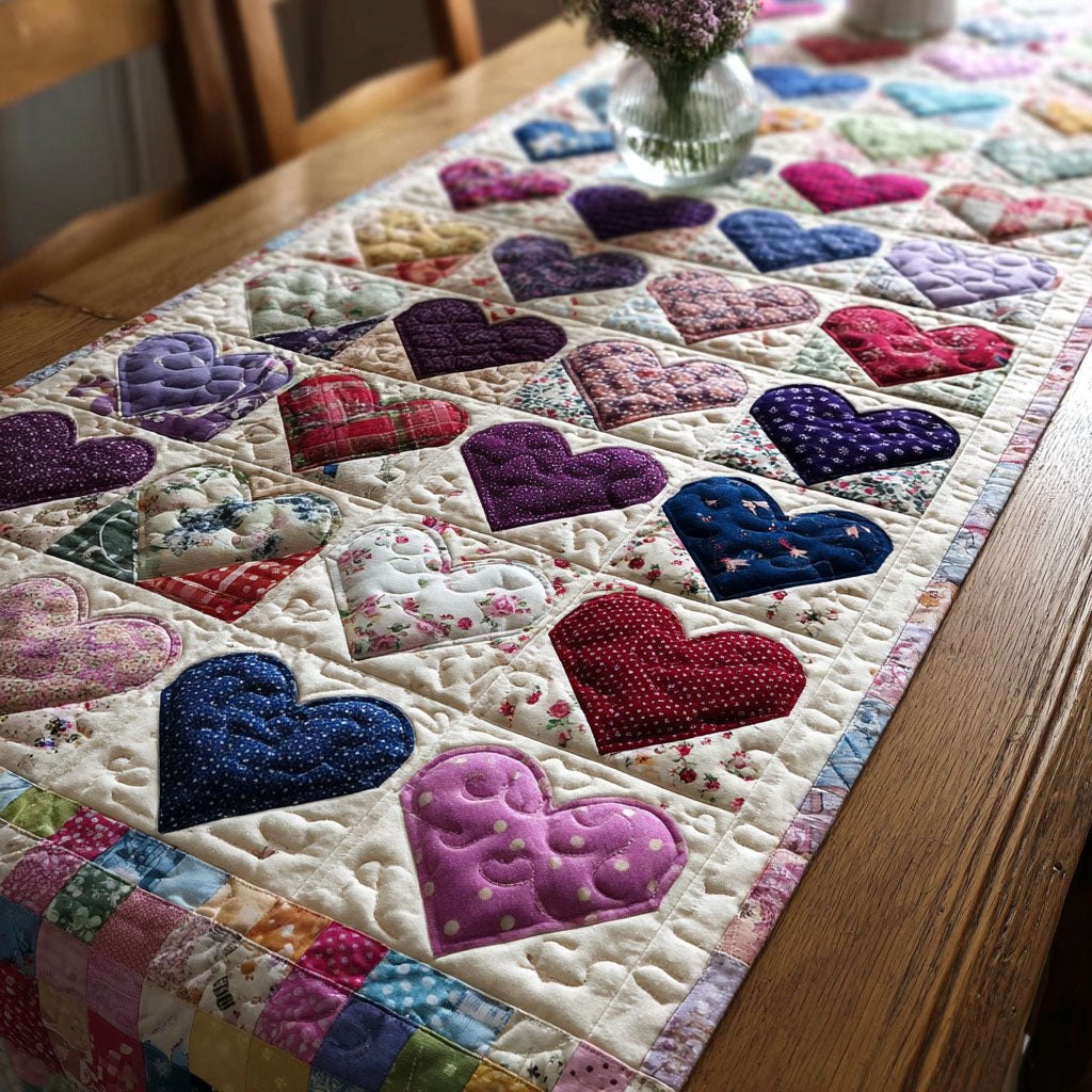 Floral Heartloom Table Runner