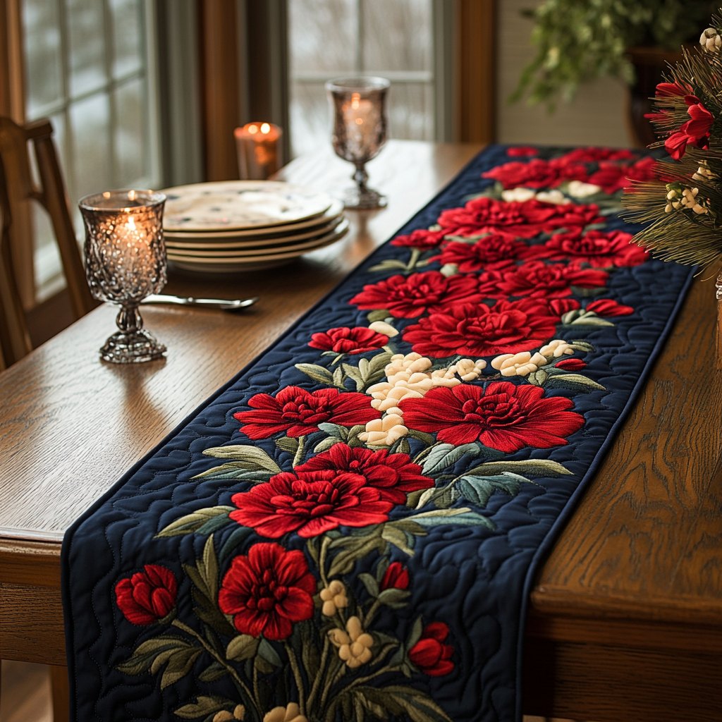 Floral Kiss Table Runner