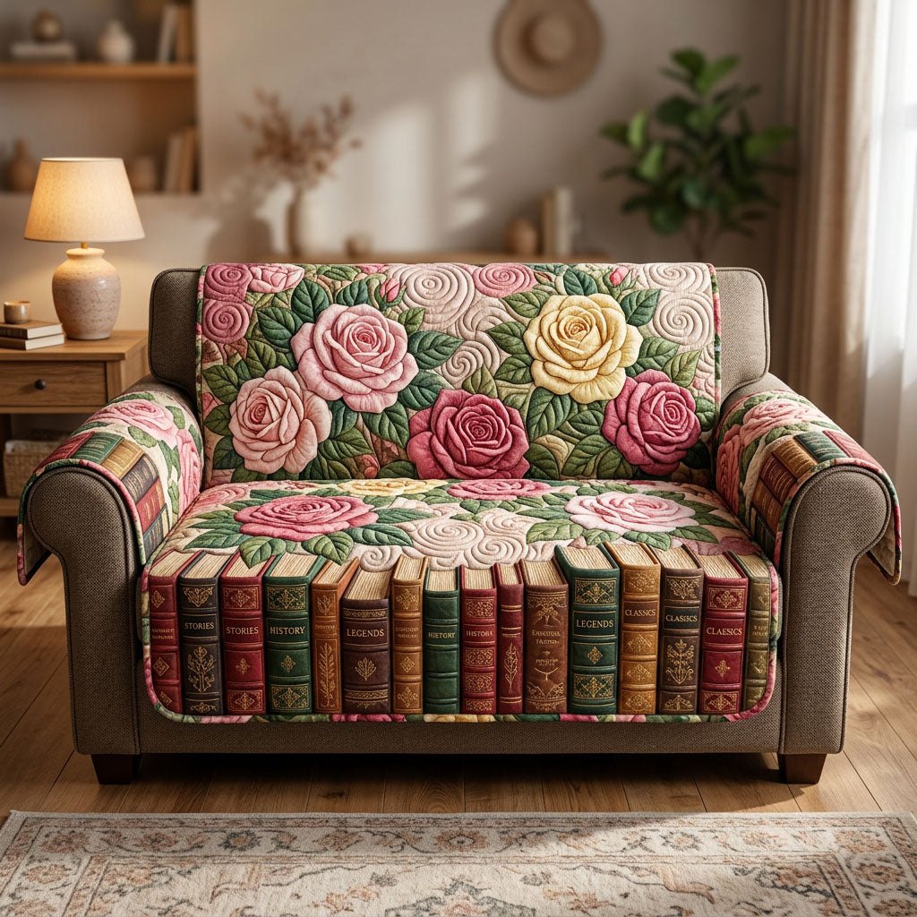 Floral Library Sofa Cover