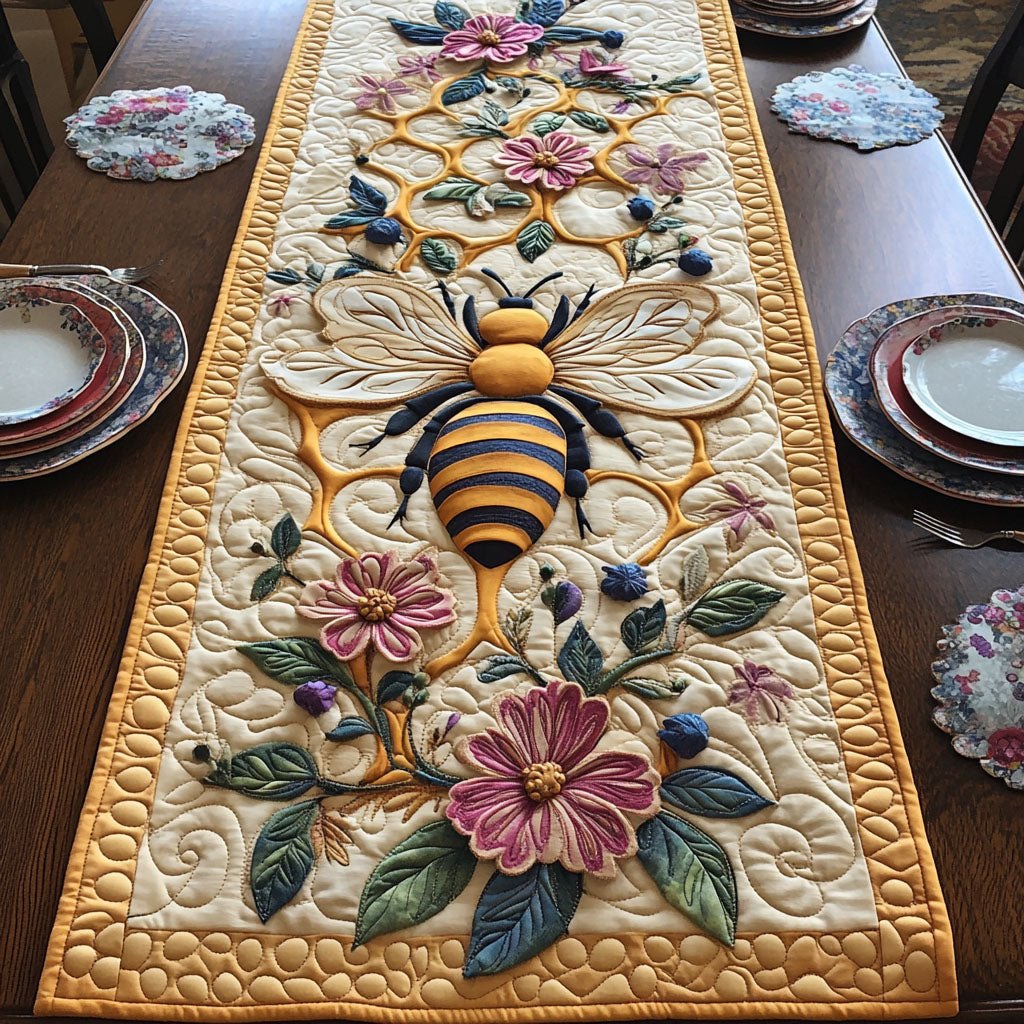Floral Nectar Harmony Table Runner