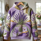Lavender Bundle Purple hoodie, all-over print