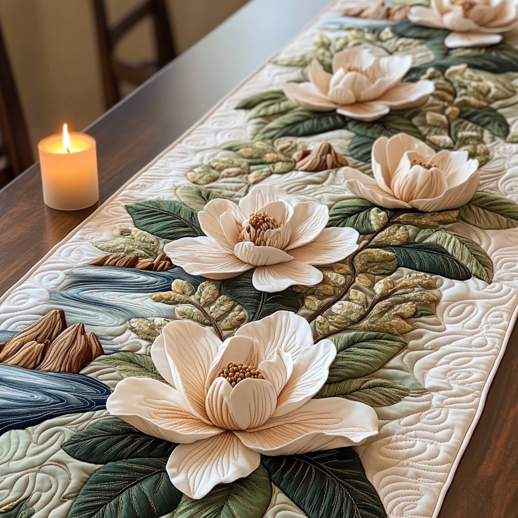 Floral River Table Runner