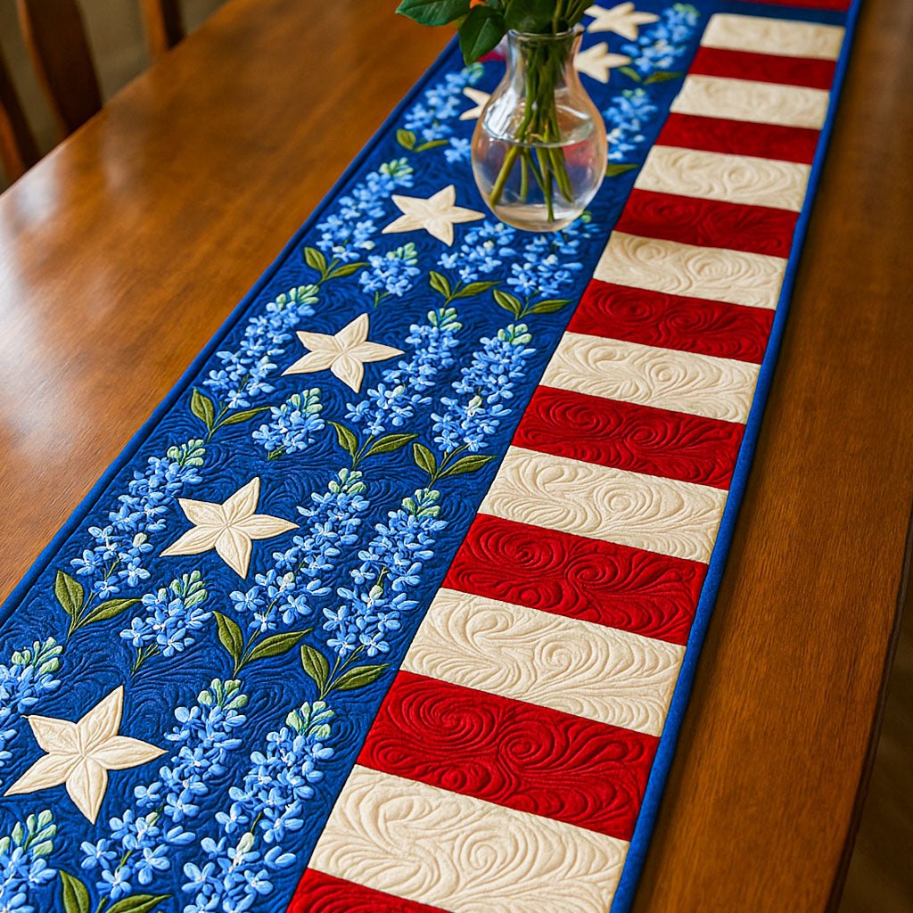 Floral Stars Table Runner