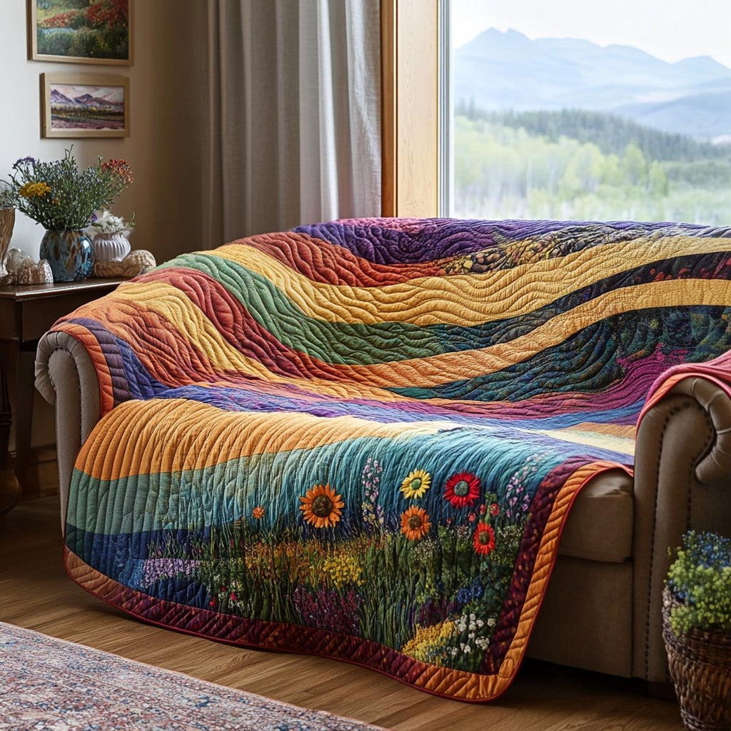 Floral Vista Sofa Cover