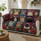 Floral Whisker Royalty Sofa Cover