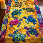 Floral Turtle Paradise Table Runner