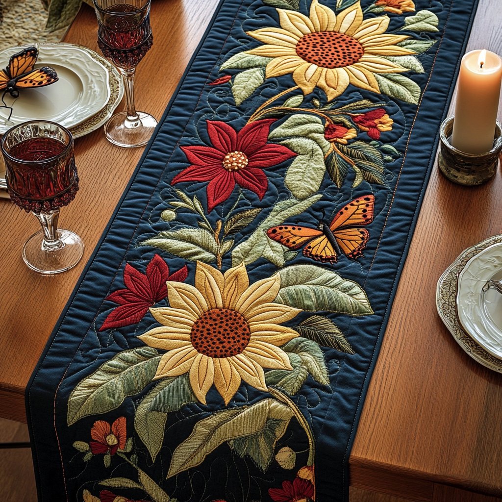 Flower Field Table Runner