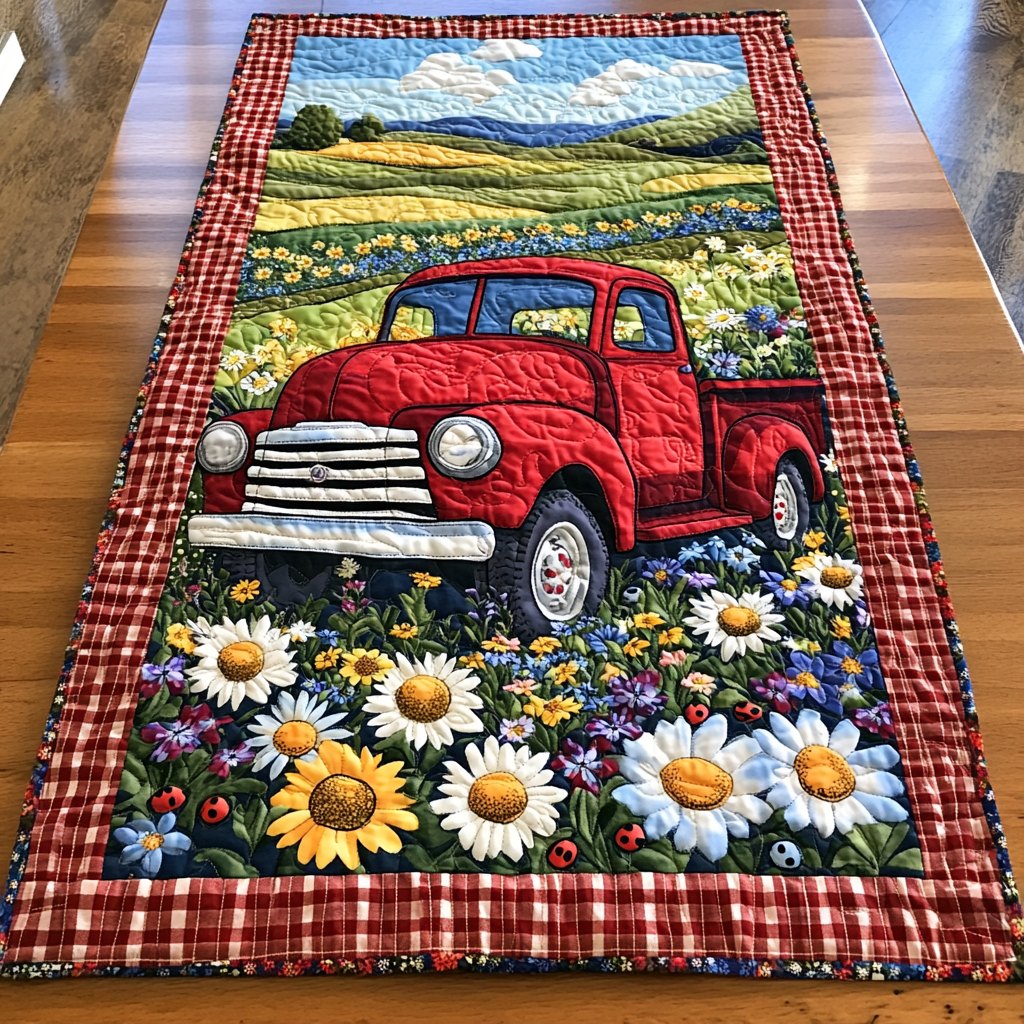Flower Power Pickup Table Runner