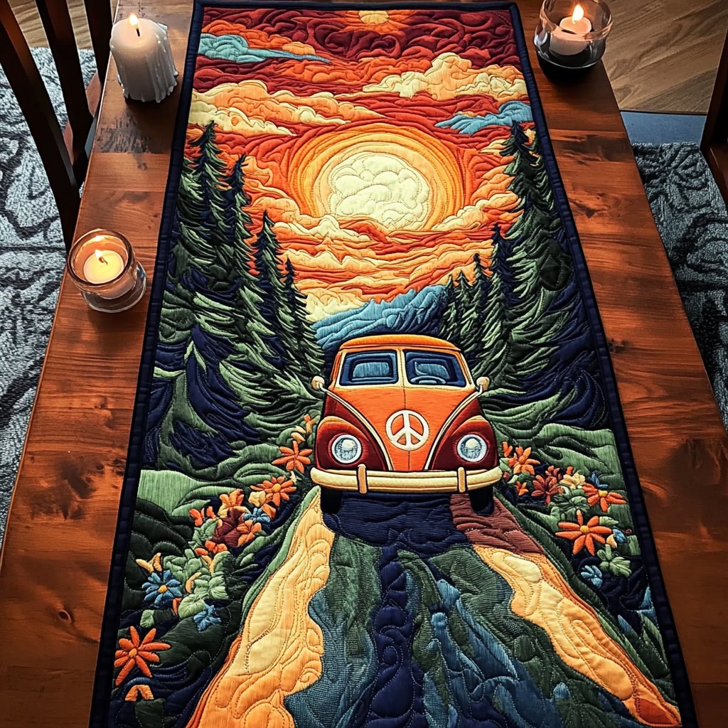 Flower Trip Table Runner