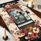 Flower Sewing Machine Table Runner