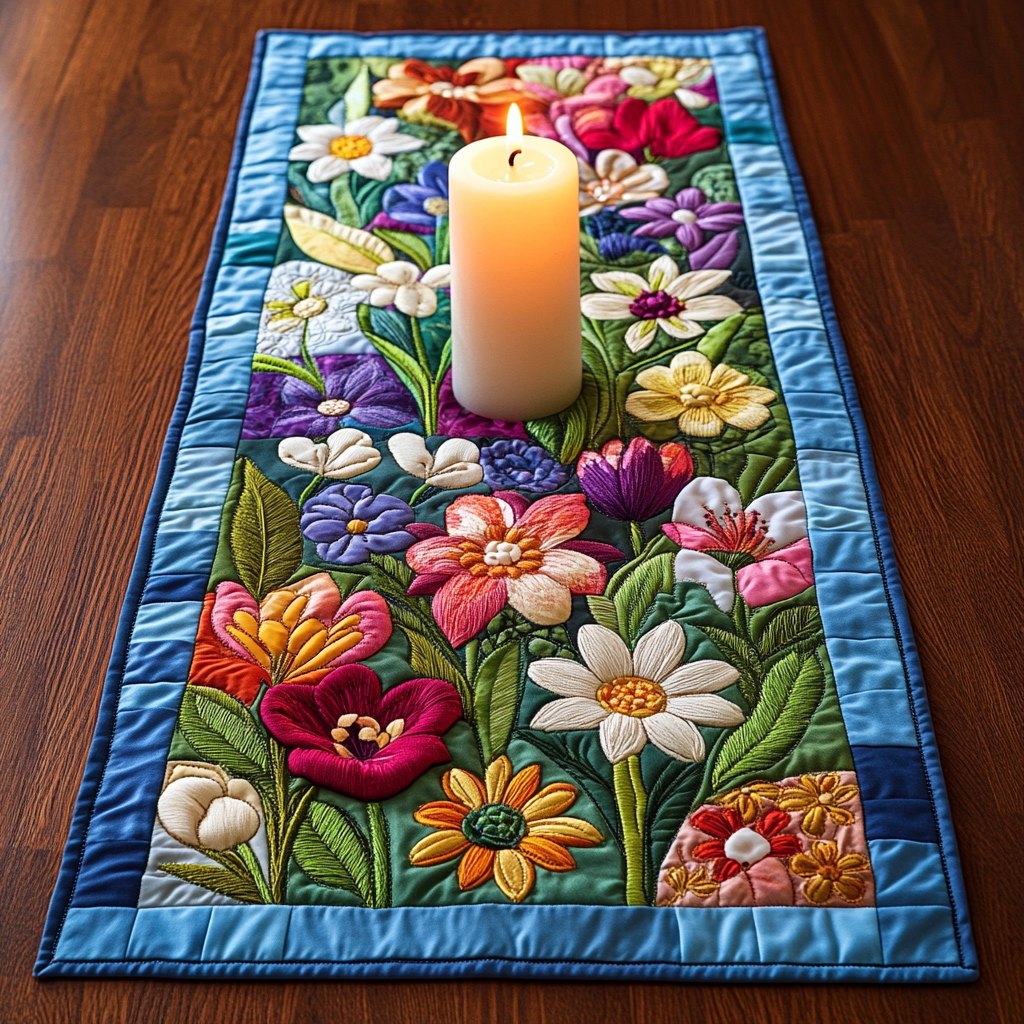 Flowery Dreams Table Runner