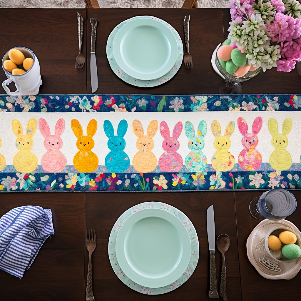 Fluffy Bunny Bliss Table Runner