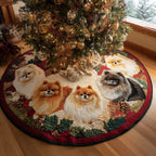 Fluffy Holiday Cheer Christmas Tree Skirt