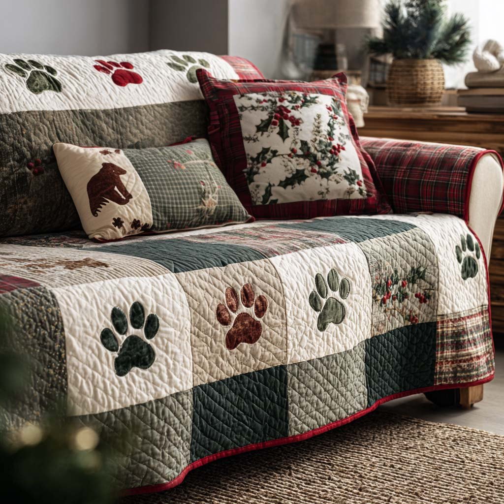 Fluffy Paws Sofa Cover