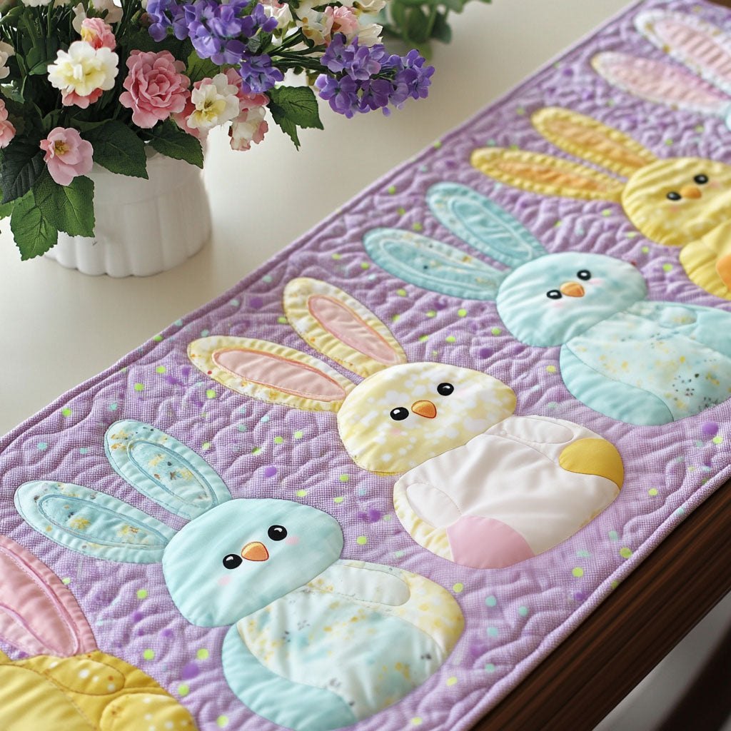 Fluffy Peeps Charm Table Runner