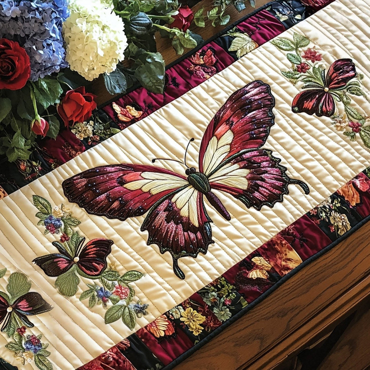 Flutter and Bloom Table Runner