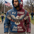 Fly Free hoodie, all-over print