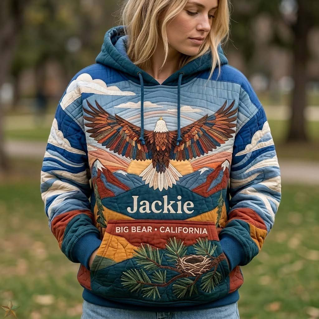 Fly Free Jackie hoodie, all-over print