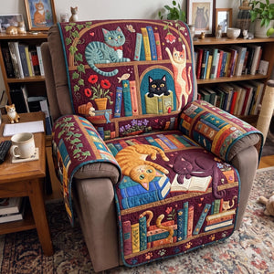 Folk Art Cats Bookshelf Nap Sofa Cover - Made to Order