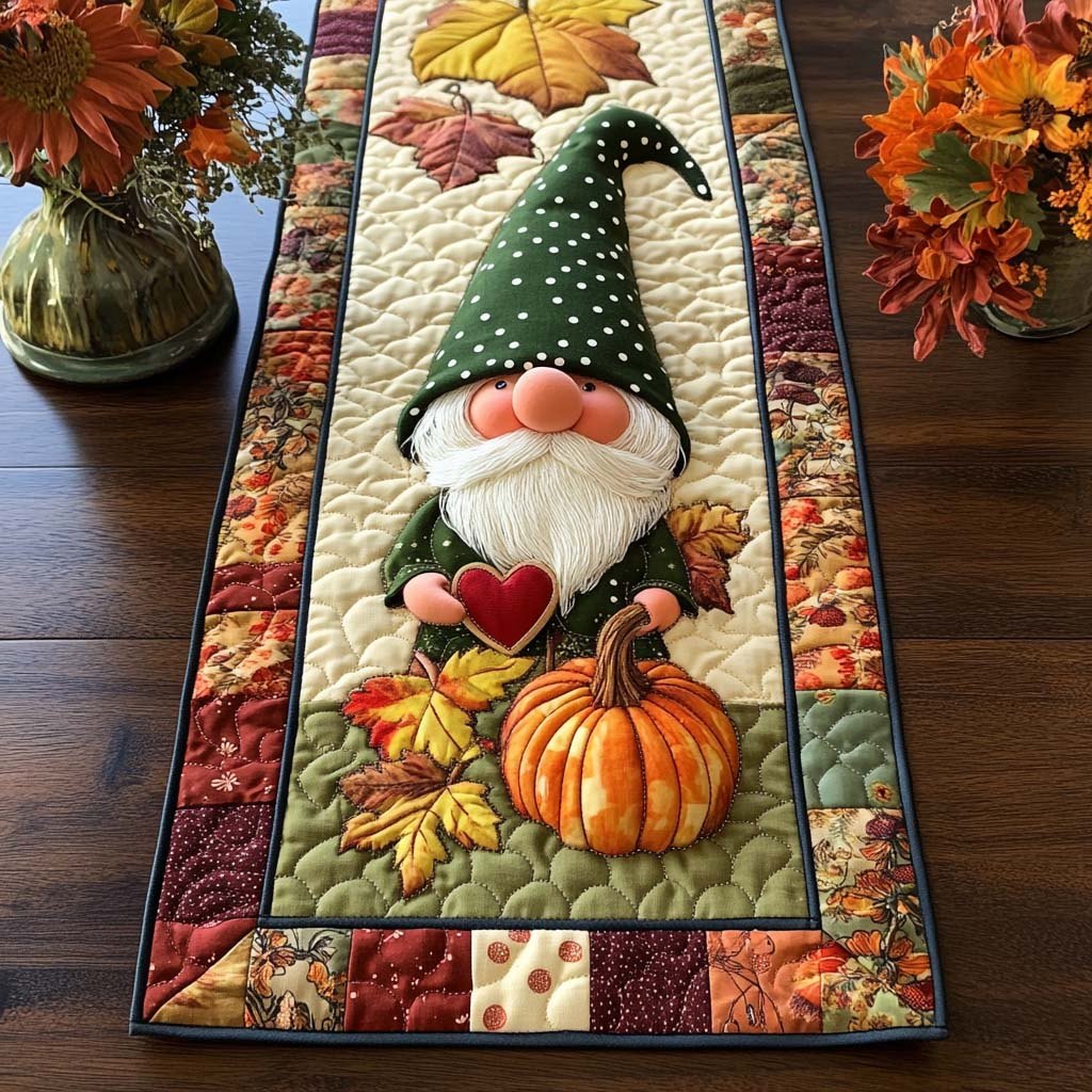 Forest Gnome Vibe Table Runner