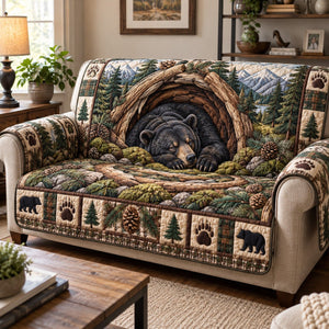 Forest Hollow Bear Sofa Cover - Made to Order