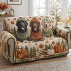 Forest Labrador Retriever Sofa Cover