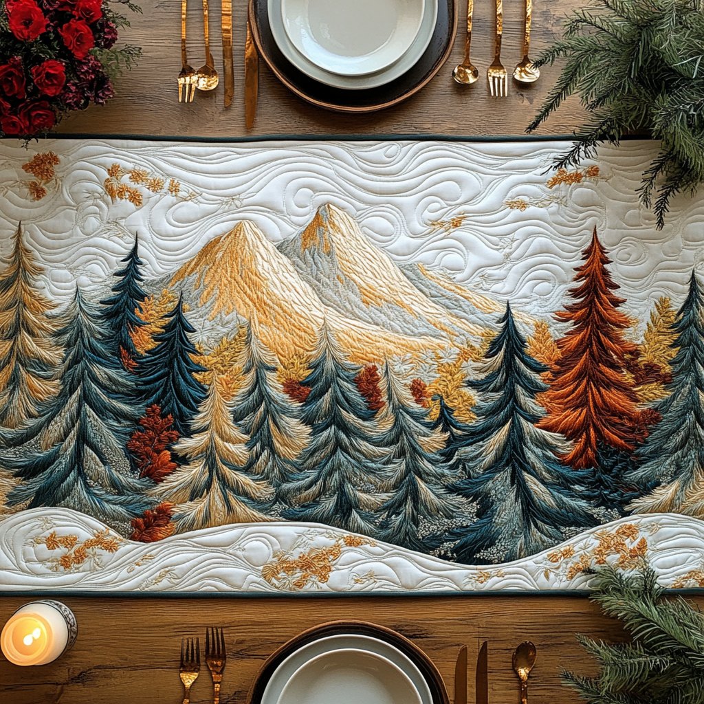 Forest Path Table Runner