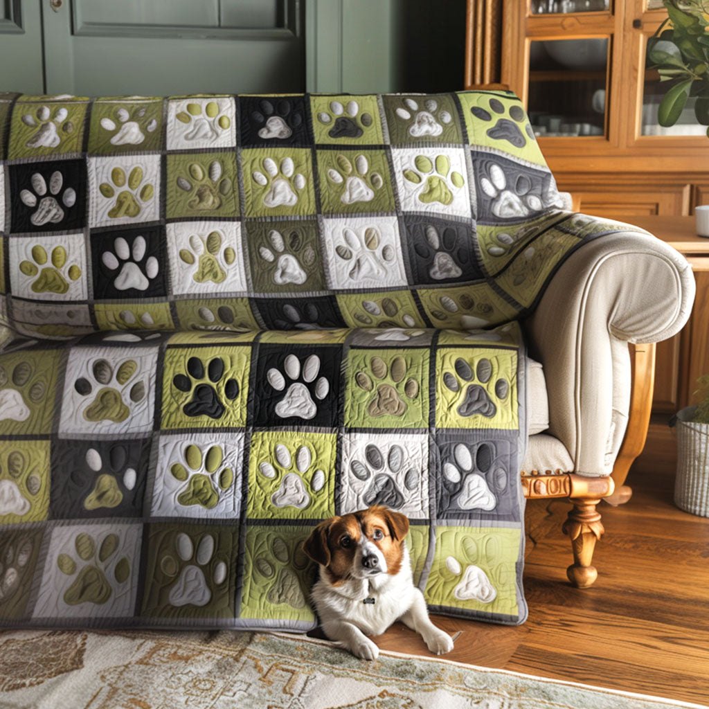 Forest Paw Trails Sofa Cover