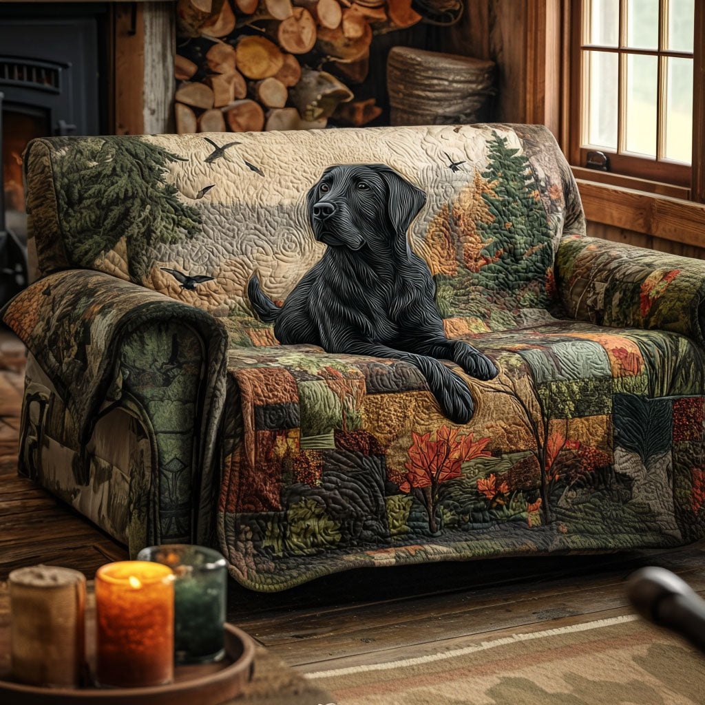 Forest Retriever Sofa Cover