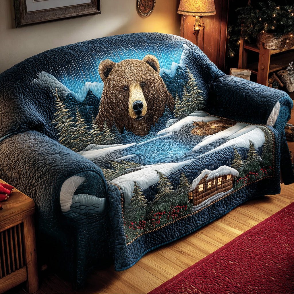 Forest Strength Bear Sofa Cover