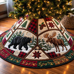 Forest Wildlife Christmas Tree Skirt